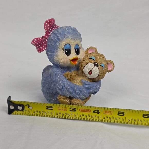 1998 Sonshine Promises Blue Bird & Teddy Figurine - Picture 5 of 6
